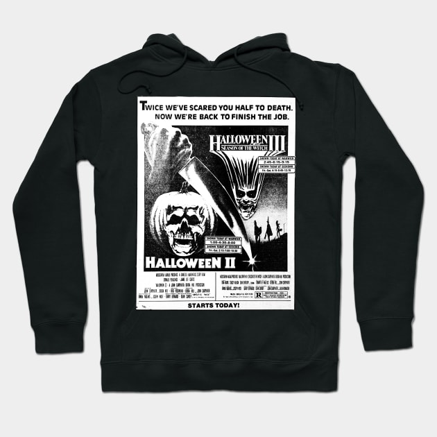 Halloween II & III Hoodie by driveintshirts